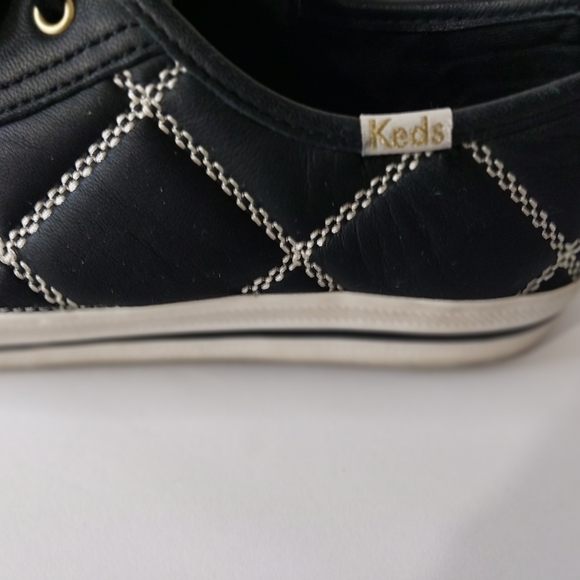 KATE SPADE  Shoes Sneakers Size 8.5 Women's  Black Stitching - Picture 7 of 11